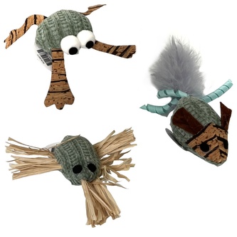 Hračka pro kočky s catnipem, zelené