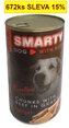 SMARTY Dog Hovězí chunks. konzerva 1240 g