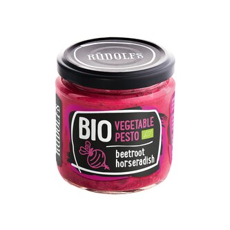Pomazánka s červenou řepou a křenem 180 g BIO   RUDOLFS