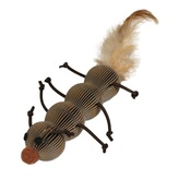 Housenka kartonová s peřím 12 cm