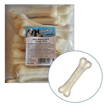 Kost buvolí bílá JUKO Snacks 12,5 cm (20 ks)
