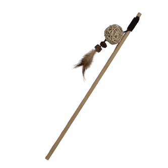 Rybářský prut hlavolam přírodní se zapleteným míčkem 40 cm