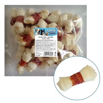 Uzel buvolí s kachním masem JUKO Snacks 6,5 cm (30 ks)