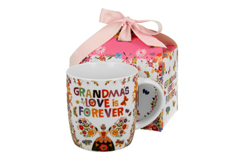 Kubek okazjonalny "GRANDMA" w pudełku z kokardą