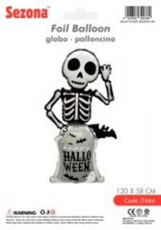 Balon Halloween Szkielet 120x58cm