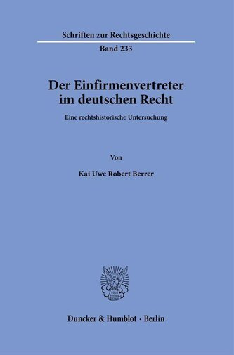 Der Einfirmenvertreter im deutschen Recht