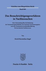 Das Benachrichtigungsverfahren in Nachlasssachen