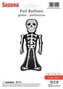 Balon Halloween Szkielet 150x94cm