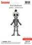 Balon Halloween Szkielet 76x35cm
