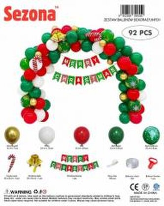 Balony Boże Narodzenie 92szt