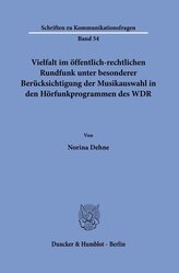 Vielfalt im öffentlich-rechtlichen Rundfunk unter besonderer Berücksichtigung der Musikauswahl in den Hörfunkprogrammen des WDR