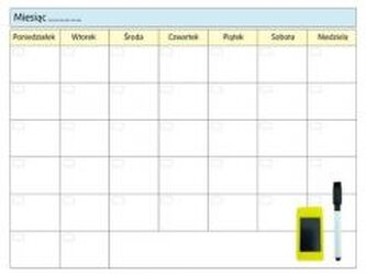 Planer magnetyczny suchościeralny tygodniowy 30x40