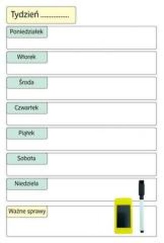 Planer magnetyczny suchościeralny tygodniowy 30x20