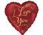 Balon foliowy 43 cm Serce I Love You czerwony Walentynki GODAN 4636601