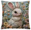 Velikonoční polštář EASTER RABBITS I. 40x40 cm Mybesthome