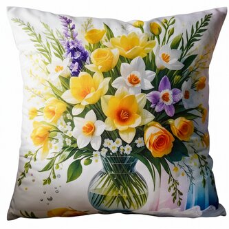 Dekorační polštář FLOWERS COLORFUL III. 40x40 cm  Mybesthome