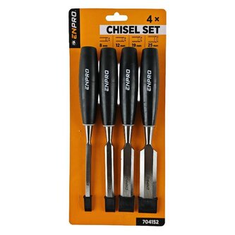 Dlátka PROFI set, 4 ks, 8, 12, 19, 25 mm, ENPRO