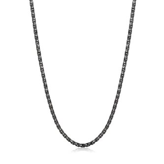 Pánský černý řetízek z oceli Ripple SRP31 S Agapo