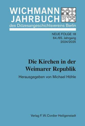 Wichmann-Jahrbuch des Diözesangeschichtsvereins Berlin