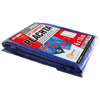 Plachta zakrývací PROFI, 6 x 10 m, 140 g/m², modro - stříbrná, ENPRO
