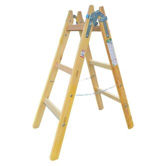 Štafle dřevěné PROFI, 3 příčky, L = 106,5 cm, ENPRO