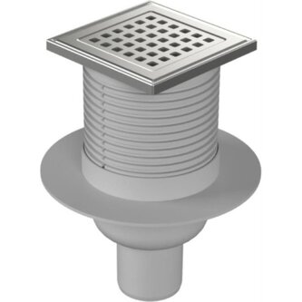 Vpusť podlahová spodní D 50 mm, límec, nerez mřížka GATE, ENPRO