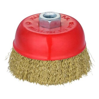 Kartáč hrnkový vlnitý, mosazný, 100 mm, M14, ENPRO