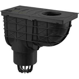 Lapač střešních splavenin přímý DN Ø 110 mm, černá, ENPRO