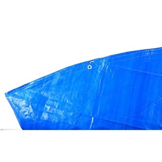 Plachta zakrývací kulatá, Ø 5 - 5,5 m, 120 g/m2, modro - stříbrná, ENPRO