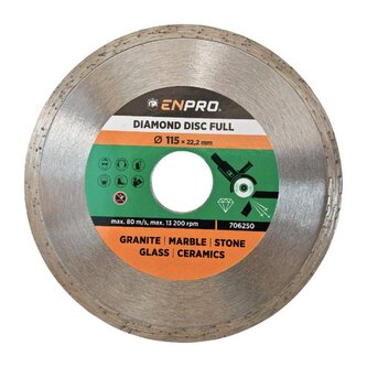 Kotouč diamantový plný Ø 115 x 22.2 mm, ENPRO