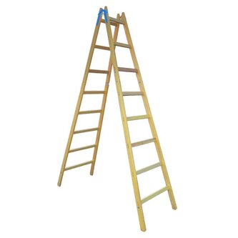 Štafle dřevěné PROFI, 8 příček, L = 256,5 cm, ENPRO
