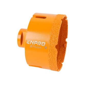 Korunka diamantová vykružovací, Ø 75 mm, M14, ENPRO