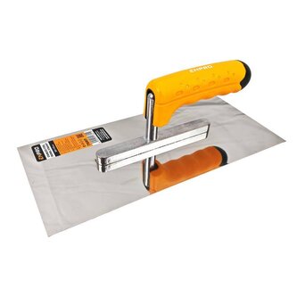 Hladítko nerez hladké, 280 x 130 mm, gumová rukojeť, ENPRO