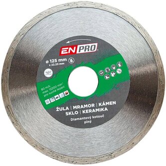 Kotouč diamantový plný Ø 125 x 1.2 x 22.3 mm, ENPRO