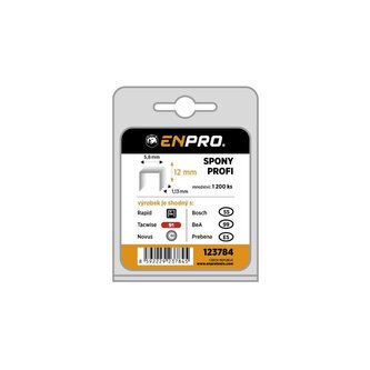 Spony PROFI, 343/12 mm, 1200 ks, ENPRO