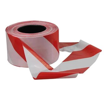 Páska výstražná, 80 mm x 250 m, červeno-bílá ENPRO