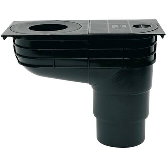 Lapač střešních splavenin přímý DN Ø 125/110 mm, černá, ENPRO