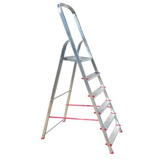 Schůdky Al, 6 příček, nosnost 120 kg, ALVE ENPRO