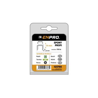 Spony PROFI, 345/14 mm, 700 ks, blistr, ENPRO