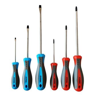 Šroubováky SET, 6 ks, PZ + ploché, CrV, ENPRO