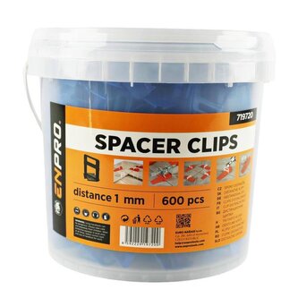 Spony distanční 1 mm, 600 ks, ENPRO