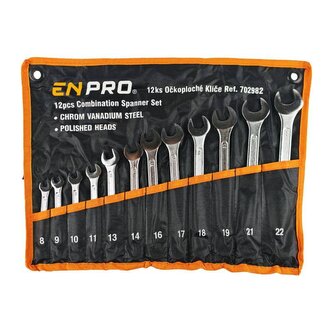 Klíče očkoploché 12 ks, 8 - 22 mm, ENPRO