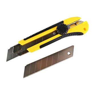 Nůž odlamovací s aretačním kolečkem, SET s náhradními čepelkami, 25 mm, ENPRO