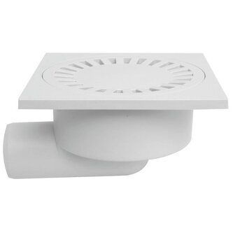 Vpusť podlahová boční D 50 / 95 mm, bílá, ENPRO