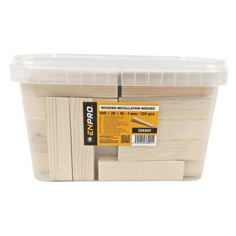 Klínky montážní dřevěné, 100 x 25 x 16 - 1 mm, 120 ks, ENPRO