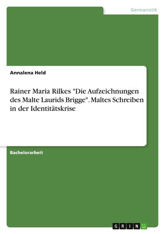 Rainer Maria Rilkes "Die Aufzeichnungen des Malte Laurids Brigge". Maltes Schreiben in der Identitätskrise