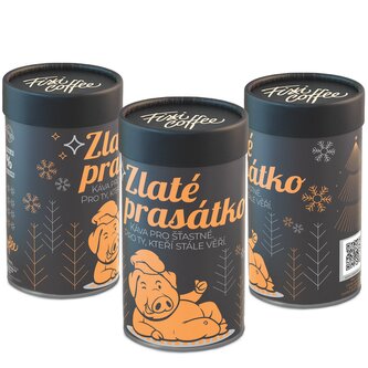 Vánoční edice - Zlaté prasátko jemně mletá / papírová tuba / 250 g
