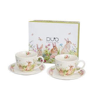 2 filiżanki ze spodkami WIOSENNA SIELANKA