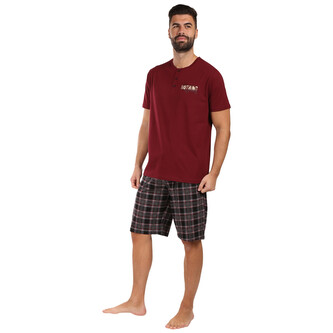 Pánské pyžamo Nedeto vícebarevné (1NAKV4) 4XL