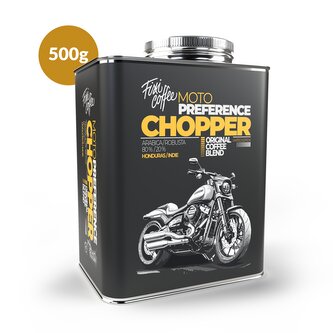Motokafe – Chopper – dárková káva jemně mletá / stylový plechový kanystr / 500 g